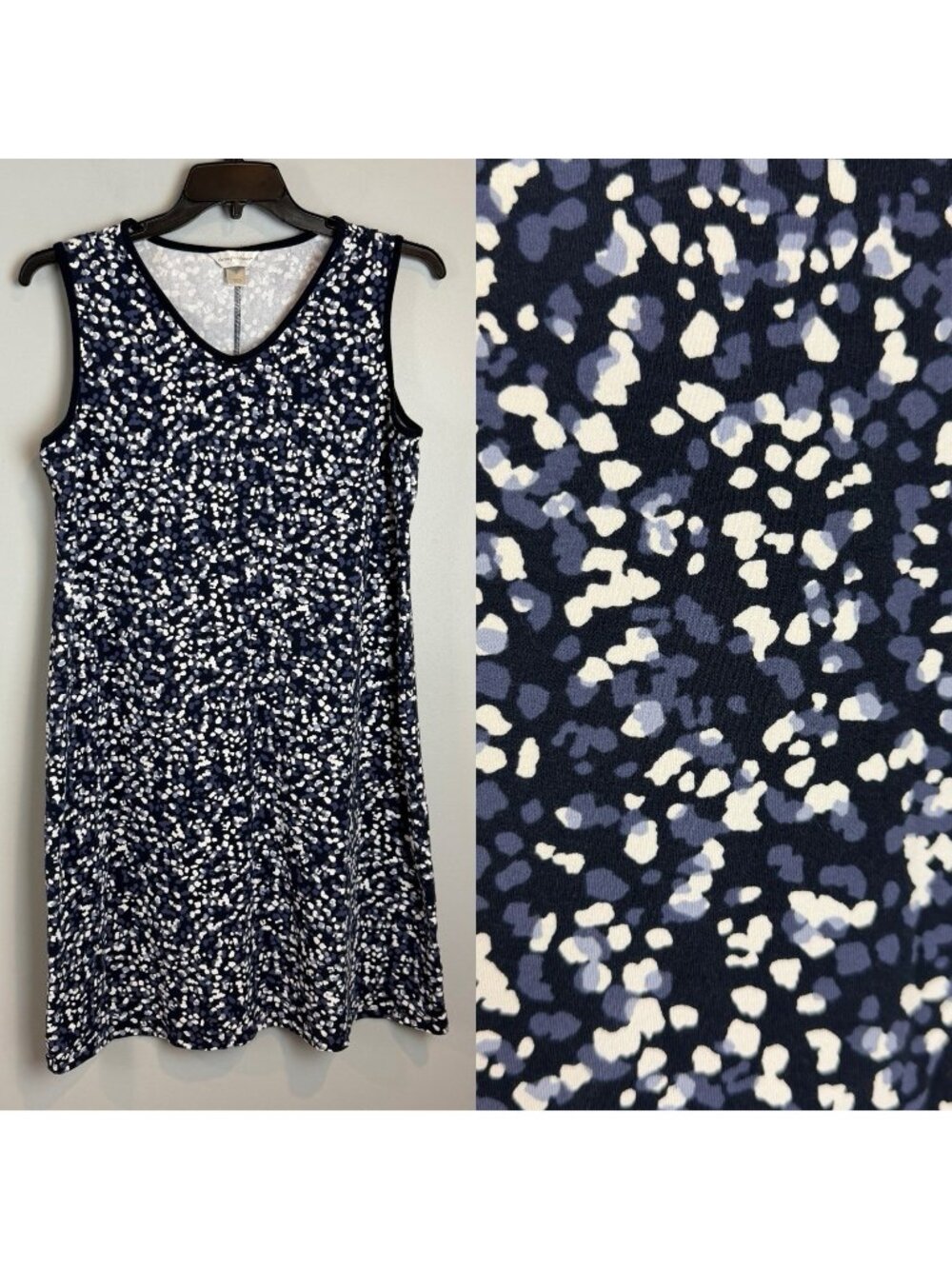 Christopher & Banks Navy Blue Shift Dress Womens Size Large A Line Casual